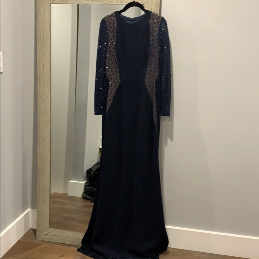 Carmen Marc Valvon Navy Gown